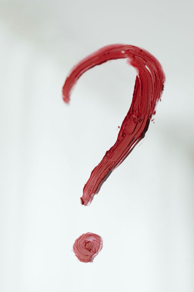 An image of a question mark painted in red paint. This image is used to symbolize whether the system is to blame in the death of When the System Has Blood on Its Hands: The Tragic (Accidental) Death of Zayde Keohohou.